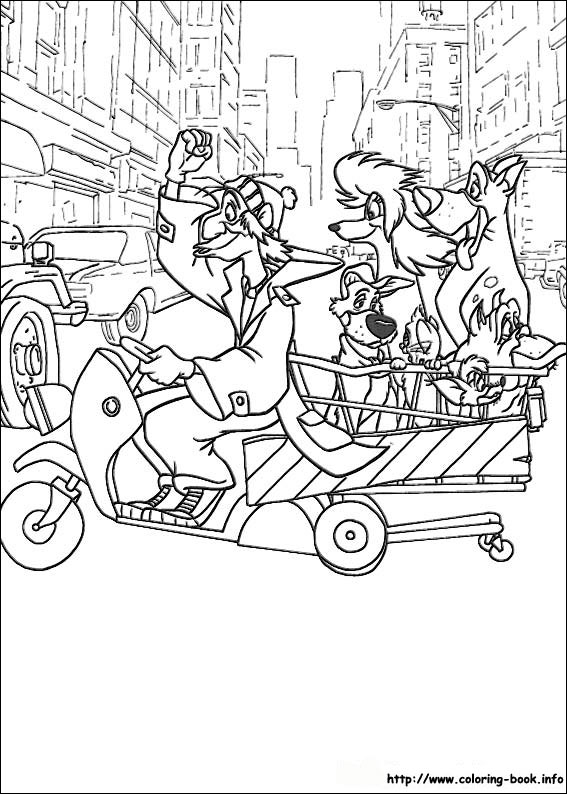 Oliver and Company coloring picture
